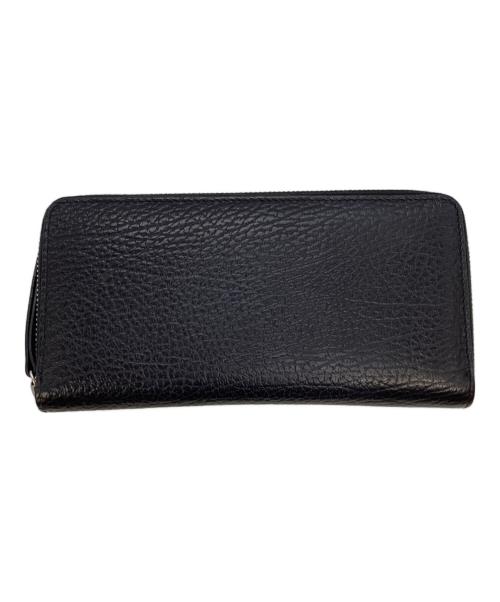Maison Margiela（メゾンマルジェラ）Maison Margiela (メゾンマルジェラ) 4ステッチ ジップアラウンドウォレット/長財布 ブラックの古着・服飾アイテム