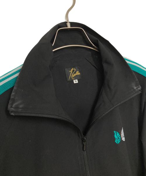 Needles（ニードルズ）Needles (ニードルズ) B'2nd (ビーセカンド) 別注 Track Jacket poly ripstop ブラック×グリーン サイズ:Mの古着・服飾アイテム