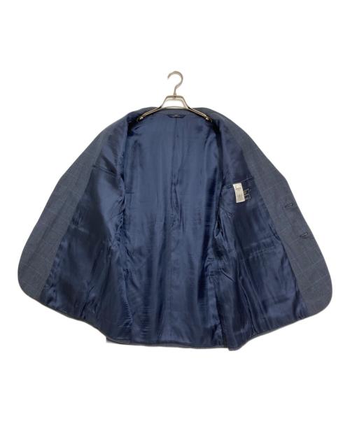 BROOKS BROTHERS（ブルックスブラザーズ）BROOKS BROTHERS (ブルックスブラザーズ) チェック柄テーラードジャケット ブルー サイズ:42の古着・服飾アイテム