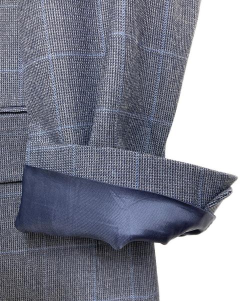BROOKS BROTHERS（ブルックスブラザーズ）BROOKS BROTHERS (ブルックスブラザーズ) チェック柄テーラードジャケット ブルー サイズ:42の古着・服飾アイテム