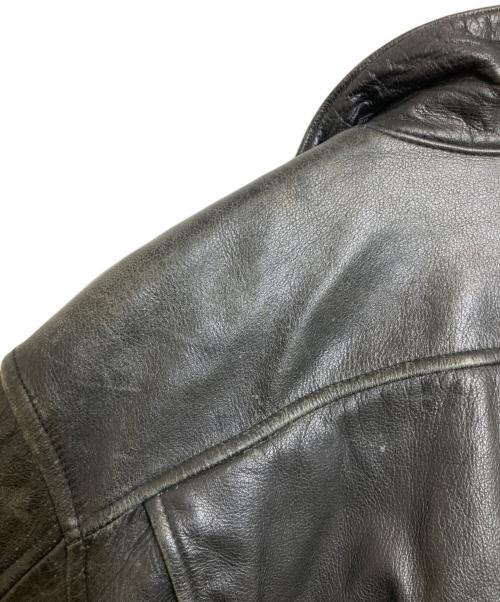 CHEVIGNON（シェビニオン）CHEVIGNON (シェビニオン) レザージャケット ブラック サイズ:不明の古着・服飾アイテム