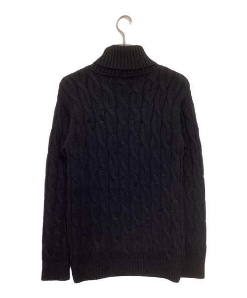 1piu1uguale3（ウノピュウノウグァーレトレ）1piu1uguale3 (ウノピュウノウグァーレトレ) タートルネックニット ブラック サイズ:4の古着・服飾アイテム