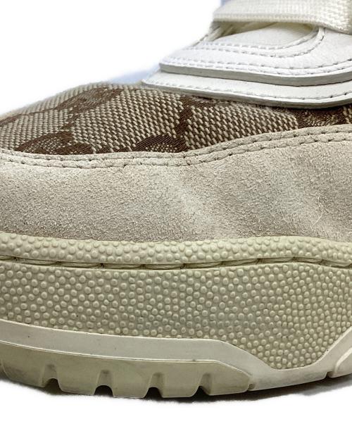 GUCCI（グッチ）GUCCI (グッチ) ローカットスニーカー/オリジナルGGキャンバス リウェブ ブラウン×ベージュ サイズ:6 1/2の古着・服飾アイテム