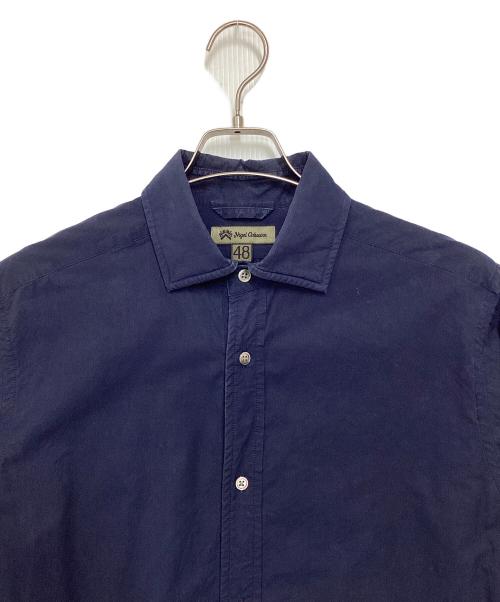 NIGEL CABOURN（ナイジェルケーボン）NIGEL CABOURN (ナイジェルケーボン) BRITISH OFFICERS SHIRT ネイビー サイズ:48の古着・服飾アイテム