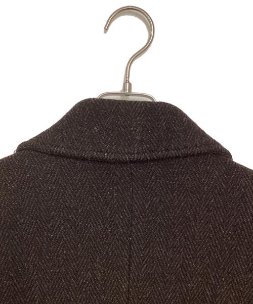 agnes b homme（アニエスベーオム）agnes b homme (アニエスベーオム) ウールステンカラーコート ブラウン サイズ:2の古着・服飾アイテム