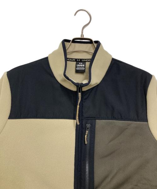 UNDER ARMOUR（アンダーアーマー）UNDER ARMOUR (アンダーアーマー) フリースジャケット ブラック×ベージュ サイズ:Ｌの古着・服飾アイテム