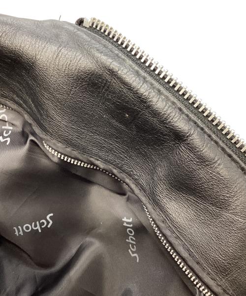 Schott（ショット）Schott (ショット) ボアライナー付シングルライダースジャケット ブラック サイズ:42の古着・服飾アイテム