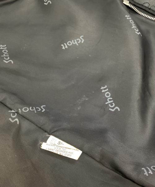 Schott（ショット）Schott (ショット) ボアライナー付シングルライダースジャケット ブラック サイズ:42の古着・服飾アイテム