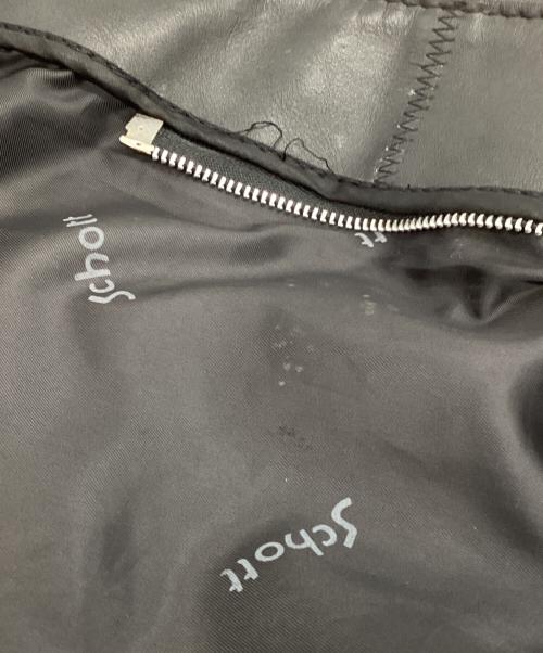 Schott（ショット）Schott (ショット) ボアライナー付シングルライダースジャケット ブラック サイズ:42の古着・服飾アイテム