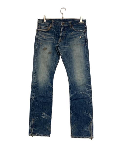 Hysteric Glamour（ヒステリックグラマー）Hysteric Glamour (ヒステリックグラマー) スタッズデニムパンツ インディゴ サイズ:Ｍの古着・服飾アイテム