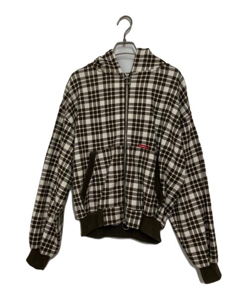 scuffers（スカッファー）scuffers (スカッファー) Scuff Brown Checks Zipper ブラウン サイズ:XSの古着・服飾アイテム