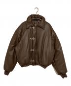 WBI INVESTIGATIONダブリュービーアイ インベスティゲーション）の古着「フェイクレザーファイヤーマンジャケット」｜ブラウン