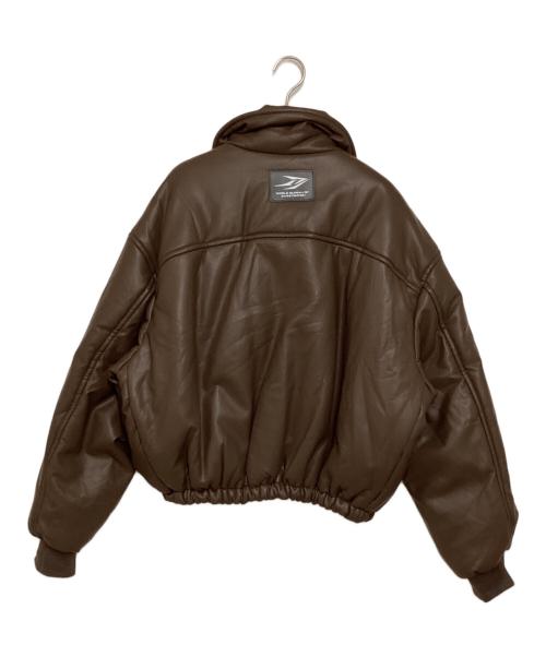 WBI INVESTIGATION（ダブリュービーアイ インベスティゲーション）WBI INVESTIGATION (ダブリュービーアイ インベスティゲーション) フェイクレザーファイヤーマンジャケット ブラウン サイズ:M 未使用品の古着・服飾アイテム