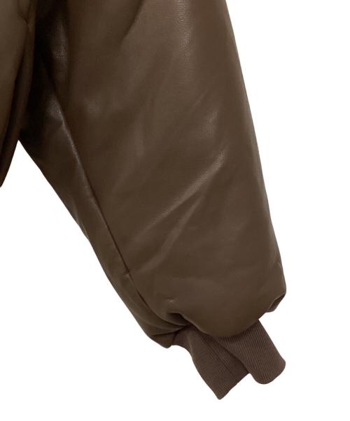 WBI INVESTIGATION（ダブリュービーアイ インベスティゲーション）WBI INVESTIGATION (ダブリュービーアイ インベスティゲーション) フェイクレザーファイヤーマンジャケット ブラウン サイズ:M 未使用品の古着・服飾アイテム