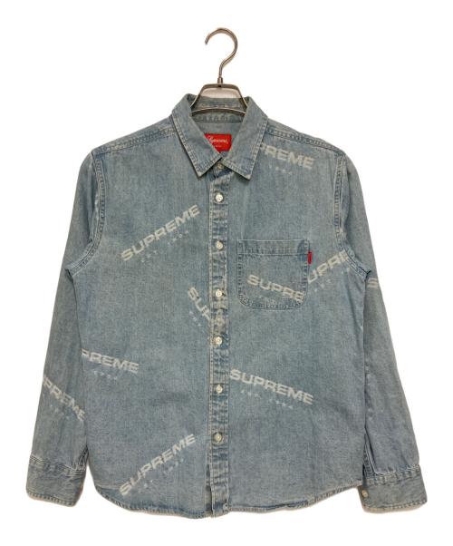 SUPREME（シュプリーム）SUPREME (シュプリーム) Jacquard Denim Shirt インディゴ サイズ:Sの古着・服飾アイテム