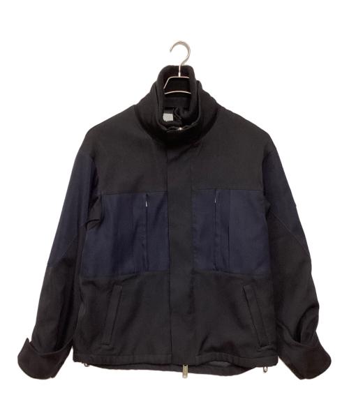 AMBUSH（アンブッシュ）AMBUSH (アンブッシュ) バックロゴオーバーサイズブルゾン ブラック×ネイビー サイズ:3の古着・服飾アイテム