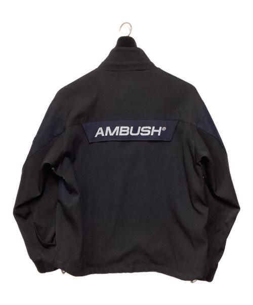 AMBUSH（アンブッシュ）AMBUSH (アンブッシュ) バックロゴオーバーサイズブルゾン ブラック×ネイビー サイズ:3の古着・服飾アイテム