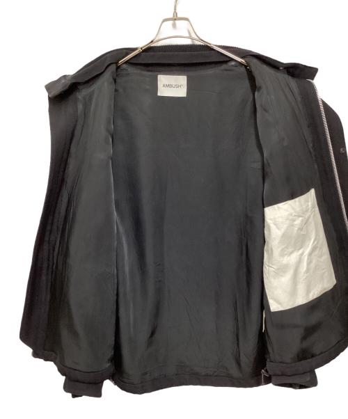 AMBUSH（アンブッシュ）AMBUSH (アンブッシュ) バックロゴオーバーサイズブルゾン ブラック×ネイビー サイズ:3の古着・服飾アイテム