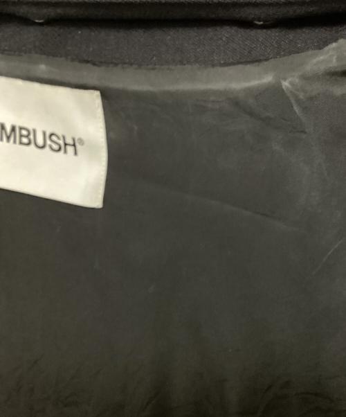AMBUSH（アンブッシュ）AMBUSH (アンブッシュ) バックロゴオーバーサイズブルゾン ブラック×ネイビー サイズ:3の古着・服飾アイテム