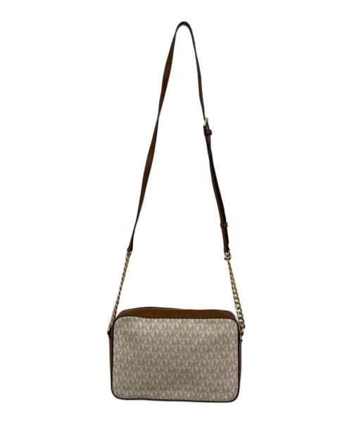 MICHAEL KORS（マイケル・コース）MICHAEL KORS (マイケル・コース) ショルダーバッグ ブラウン×アイボリーの古着・服飾アイテム