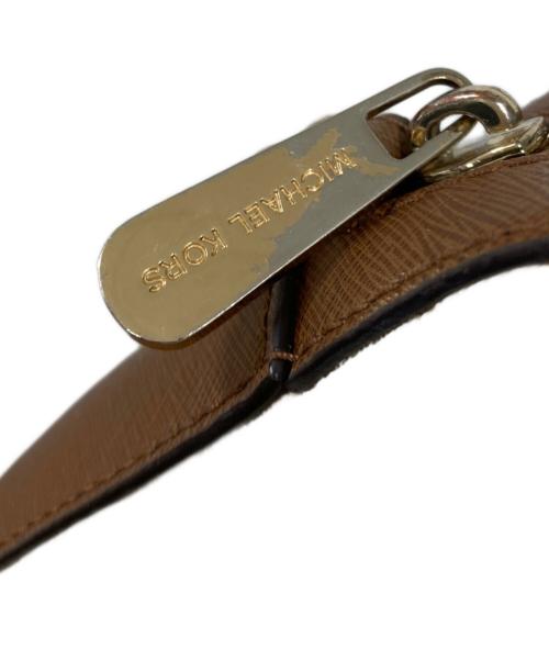 MICHAEL KORS（マイケル・コース）MICHAEL KORS (マイケル・コース) ショルダーバッグ ブラウン×アイボリーの古着・服飾アイテム