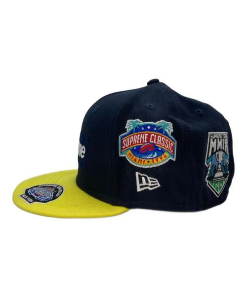 SUPREME（シュプリーム）Supreme (シュプリーム) New Era (ニューエラ) Championships Box Logo Cap ネイビー×イエローの古着・服飾アイテム