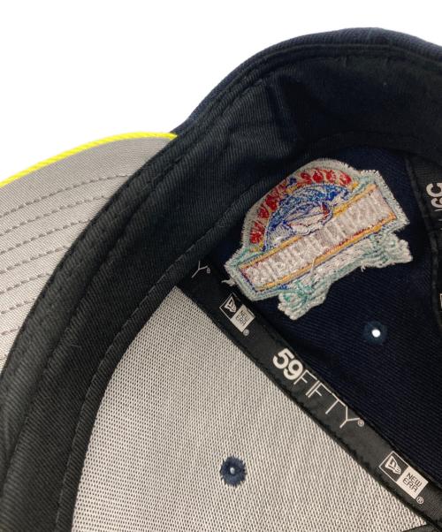 SUPREME（シュプリーム）Supreme (シュプリーム) New Era (ニューエラ) Championships Box Logo Cap ネイビー×イエローの古着・服飾アイテム