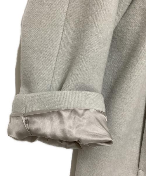 DES PRES（デ プレ）DES PRES (デ プレ) ウールモッサノーカラーコート グレー サイズ:36の古着・服飾アイテム