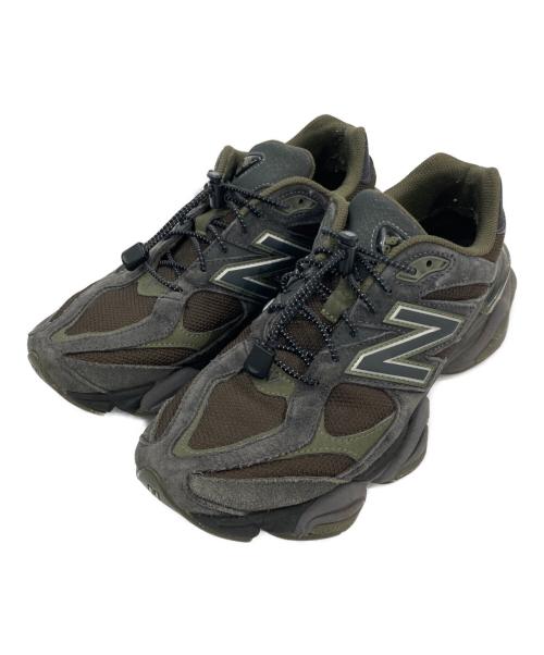 NEW BALANCE（ニューバランス）NEW BALANCE (ニューバランス) 9060 ローカットスニーカー ブラウン×グレー×オリーブ サイズ:27cmの古着・服飾アイテム