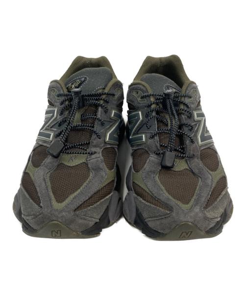 NEW BALANCE（ニューバランス）NEW BALANCE (ニューバランス) 9060 ローカットスニーカー ブラウン×グレー×オリーブ サイズ:27cmの古着・服飾アイテム