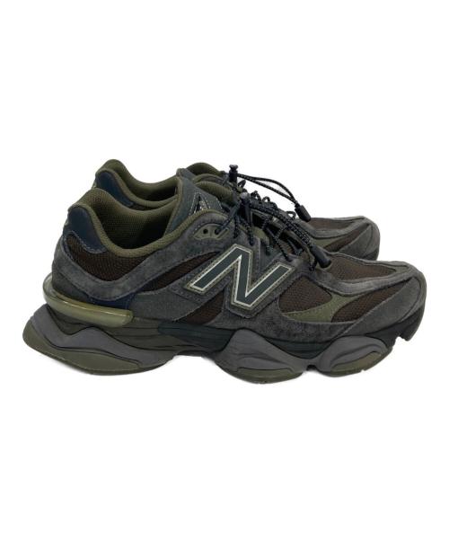 NEW BALANCE（ニューバランス）NEW BALANCE (ニューバランス) 9060 ローカットスニーカー ブラウン×グレー×オリーブ サイズ:27cmの古着・服飾アイテム