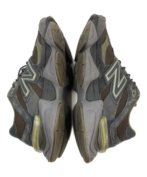 NEW BALANCE（ニューバランス）NEW BALANCE (ニューバランス) 9060 ローカットスニーカー ブラウン×グレー×オリーブ サイズ:27cmの古着・服飾アイテム