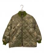 Needlesニードルズ）の古着「R.C.Down Sur Coat/ダウンコート/Aラインシルエットサーコート」｜カーキ