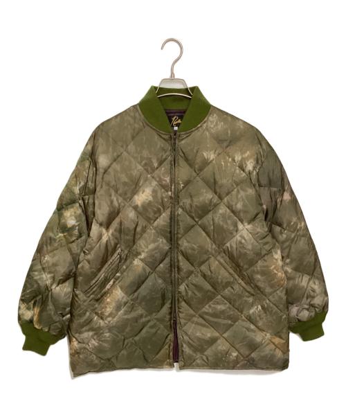 Needles（ニードルズ）Needles (ニードルズ) R.C.Down Sur Coat/ダウンコート/Aラインシルエットサーコート カーキ サイズ:Sの古着・服飾アイテム