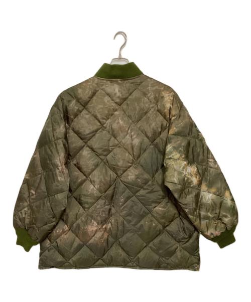 Needles（ニードルズ）Needles (ニードルズ) R.C.Down Sur Coat/ダウンコート/Aラインシルエットサーコート カーキ サイズ:Sの古着・服飾アイテム