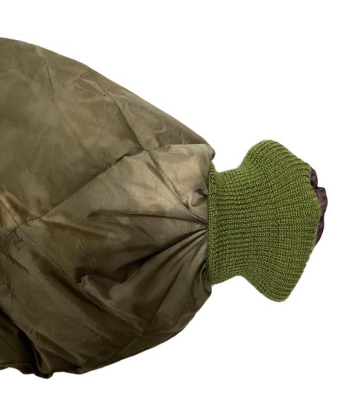 Needles（ニードルズ）Needles (ニードルズ) R.C.Down Sur Coat/ダウンコート/Aラインシルエットサーコート カーキ サイズ:Sの古着・服飾アイテム