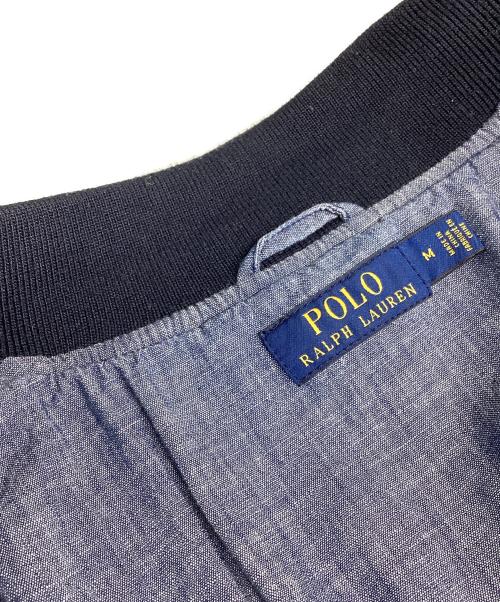 POLO RALPH LAUREN（ポロ・ラルフローレン）POLO RALPH LAUREN (ポロ・ラルフローレン) キルテッドデニムボンバージャケット/ブルゾン/MA-1/キルティングジャケット ネイビー サイズ:Ｍの古着・服飾アイテム