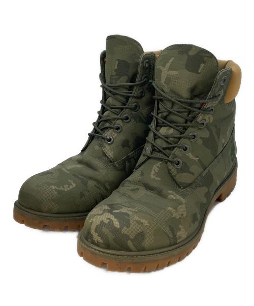 Timberland（ティンバーランド）Timberland (ティンバーランド) カモフラ柄ブーツ カーキ サイズ:US9の古着・服飾アイテム