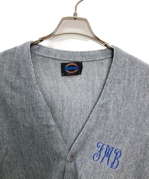 JANTZEN（ジャンセン）JANTZEN (ジャンセン) ニットカーディガン グレー サイズ:XLの古着・服飾アイテム