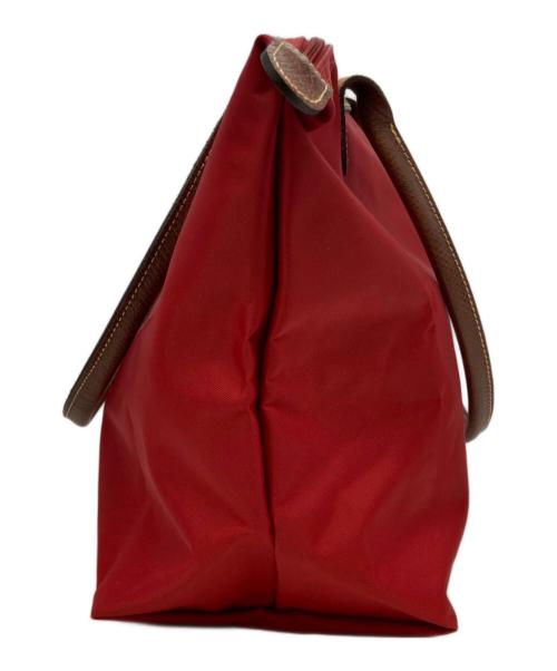 LONGCHAMP（ロンシャン）LONGCHAMP (ロンシャン) ルプリアージュ ハンドバッグ レッドの古着・服飾アイテム