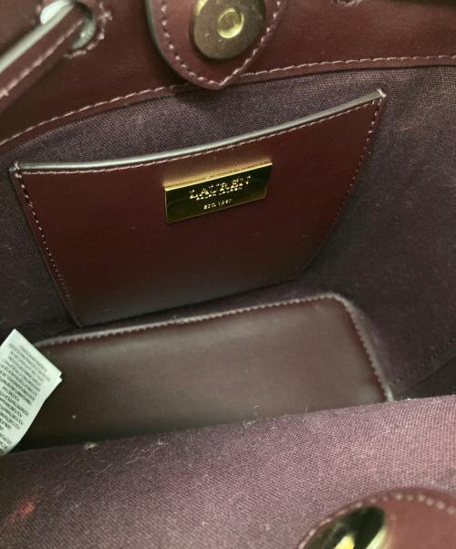 LAUREN RALPH LAUREN（ローレンラルフローレン）LAUREN RALPH LAUREN (ローレンラルフローレン) ショルダーバッグ パープルの古着・服飾アイテム