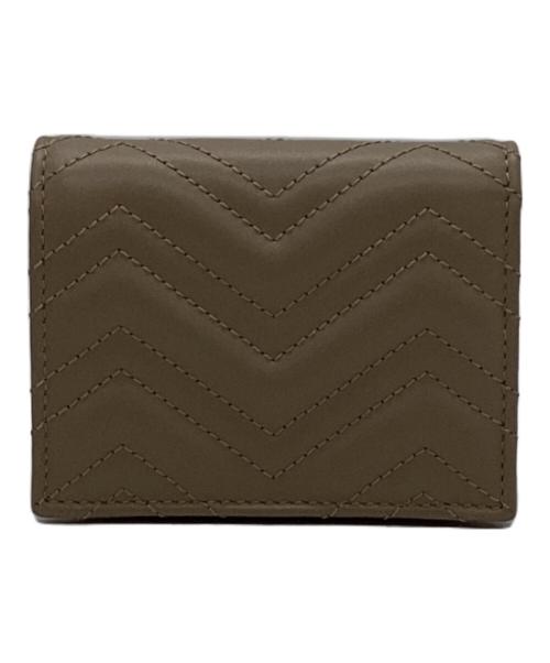 GUCCI（グッチ）GUCCI (グッチ) ダブルGスモールウォレット ベージュの古着・服飾アイテム