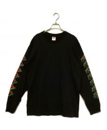 SUPREME（シュプリーム）の古着「ストロベリー ロングスリーブTシャツ/Strawberries L/S Tee」｜ブラック