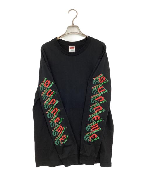 SUPREME（シュプリーム）SUPREME (シュプリーム) ストロベリー ロングスリーブTシャツ/Strawberries L/S Tee ブラック サイズ:Lの古着・服飾アイテム