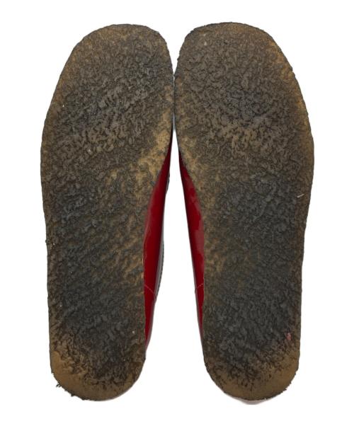 SUPREME（シュプリーム）Supreme (シュプリーム) CLARKS (クラークス) Patent Leather Wallabee グリーン×レッド サイズ:US8.5の古着・服飾アイテム