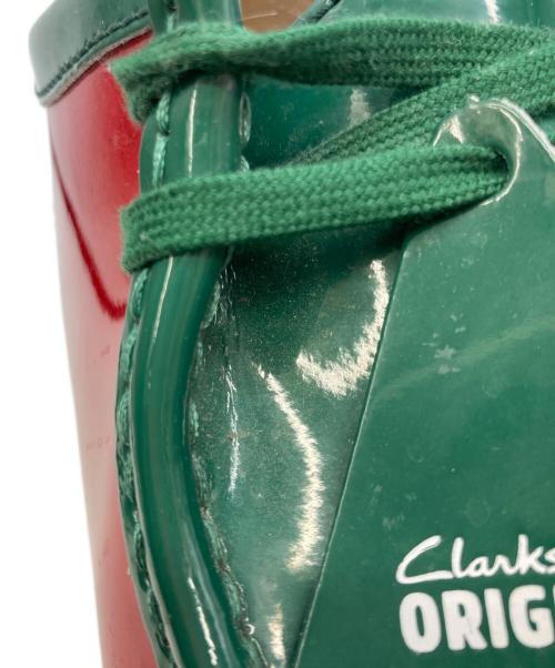 SUPREME（シュプリーム）Supreme (シュプリーム) CLARKS (クラークス) Patent Leather Wallabee グリーン×レッド サイズ:US8.5の古着・服飾アイテム
