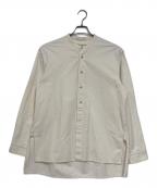 POLYPLOIDポリプロイド）の古着「バンドカラーシャツ」｜アイボリー