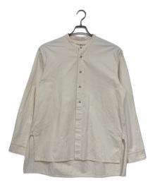 POLYPLOID（ポリプロイド）の古着「バンドカラーシャツ」｜アイボリー