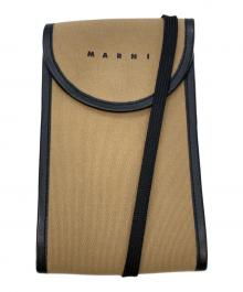 MARNI（マルニ）の古着「キャンバスクロスボディバッグ」｜ブラウン