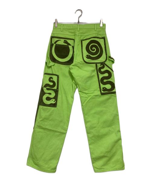 EVERYDAYS（エブリデイズ）EVERYDAYS (エブリデイズ) Hand Paint Snake グリーン サイズ:30の古着・服飾アイテム